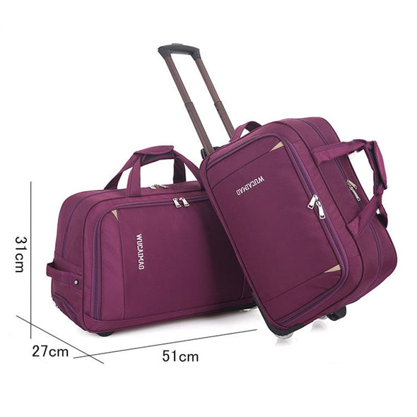 Rolling Suitcase And Duffle Set