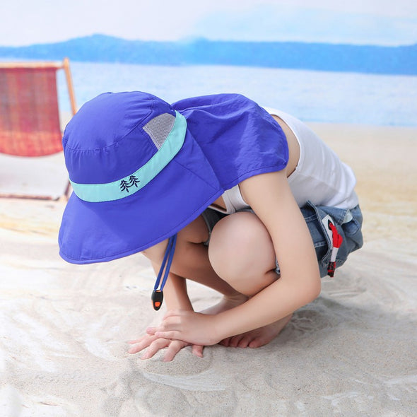 SPF 50+ Wide Brim Children Sun Hat